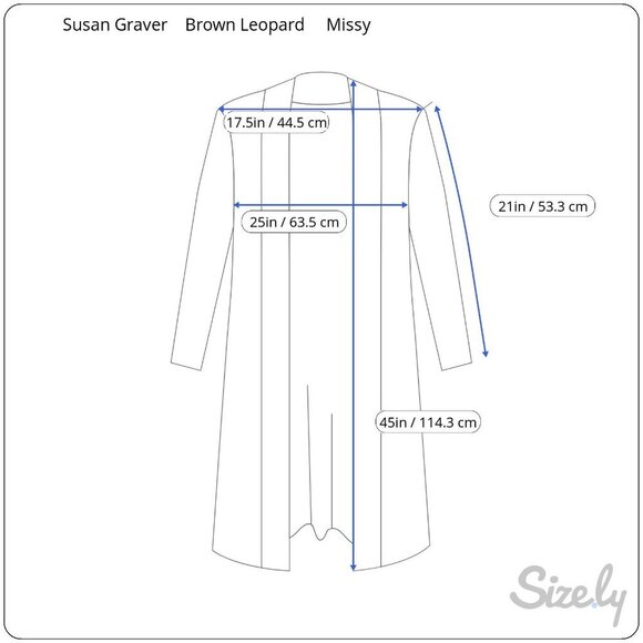 Susan Graver Style Womens Leopard Print Semi Sheer Duster Cardigan Missy Size - Picture 8 of 8